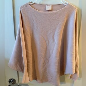 Blush Pink Crew Neck Sweater, Size M/L by Kerisma